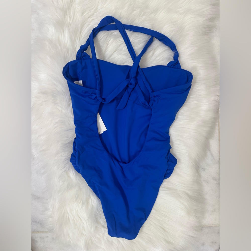BECCA Women's Standard Baja Mar Bandeau One Piece Swimsuit, Scoop Neck, Bathing - Picture 7 of 13
